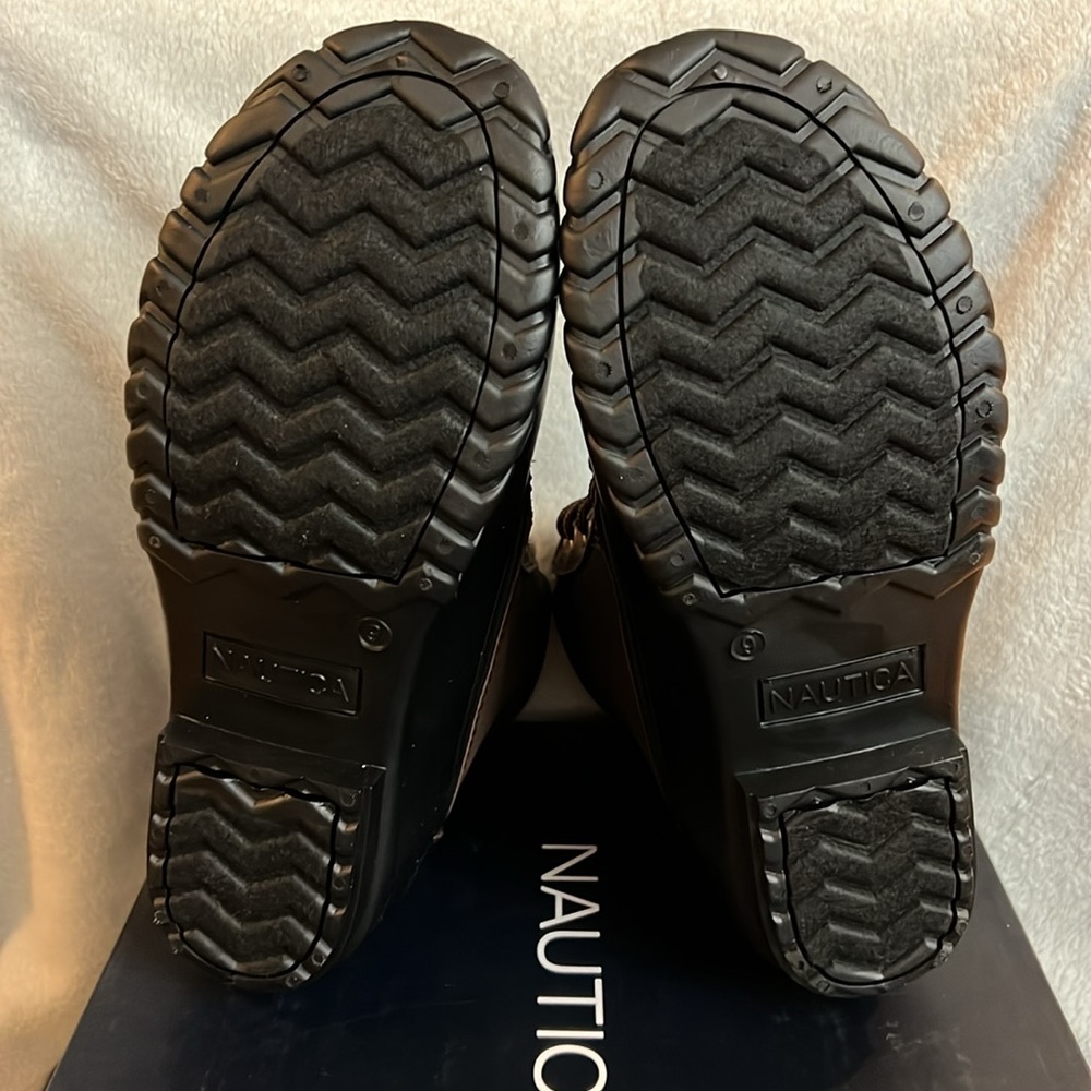 NEW NAUTICA MENS Cold Weather Channing Duck Boots Size 9 (Regular Width) BRN/BLK - Picture 4 of 6